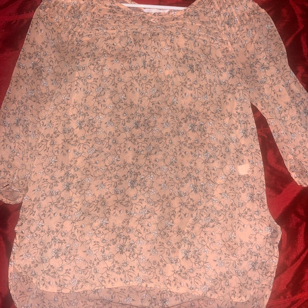Floral Print Women's Blouse